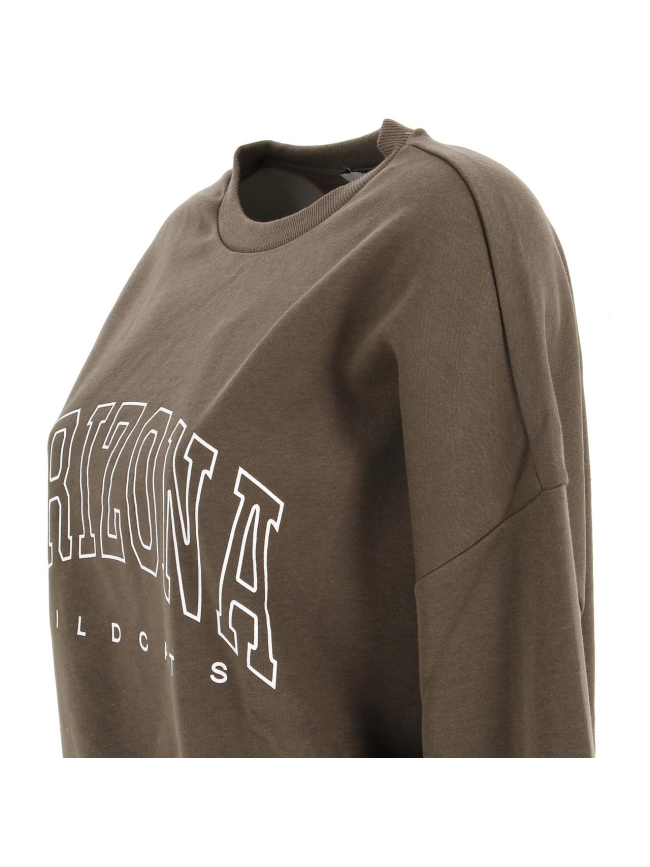 Sweat crop arizona pigalle kaki femme - Only
