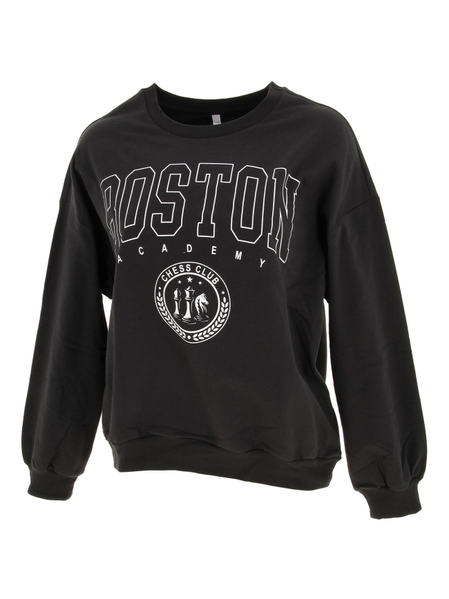 Sweat sport dreamer boston noir femme - Only