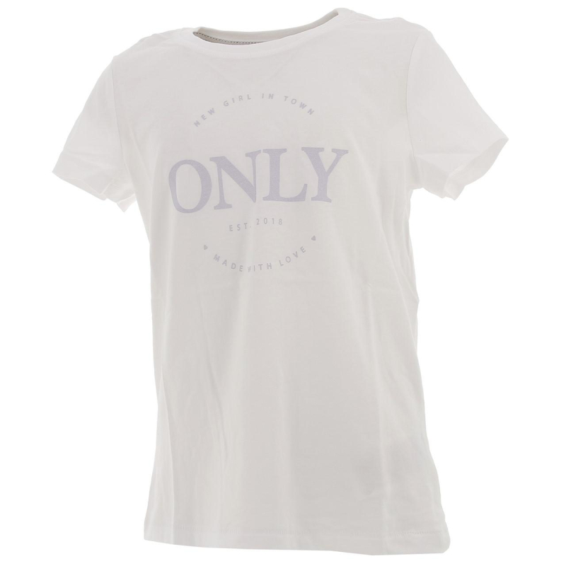 T-shirt wendy blanc fille - Only