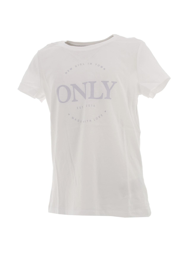 T-shirt wendy blanc fille - Only