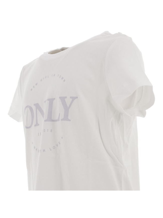 T-shirt wendy blanc fille - Only
