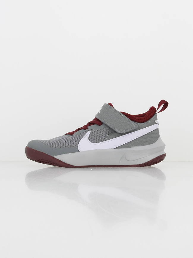 Chaussures de basketball team hustle 10 gris enfant - Nike