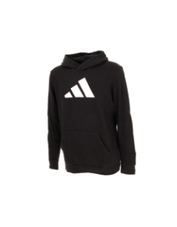 Sweat à capuche 3 bandes noir enfant - Adidas