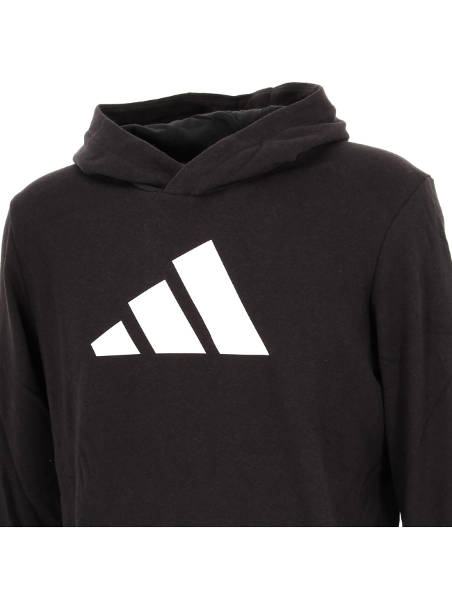 Sweat à capuche 3 bandes noir enfant - Adidas