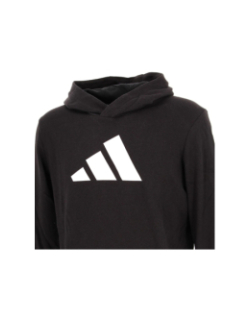 Sweat à capuche 3 bandes noir enfant - Adidas