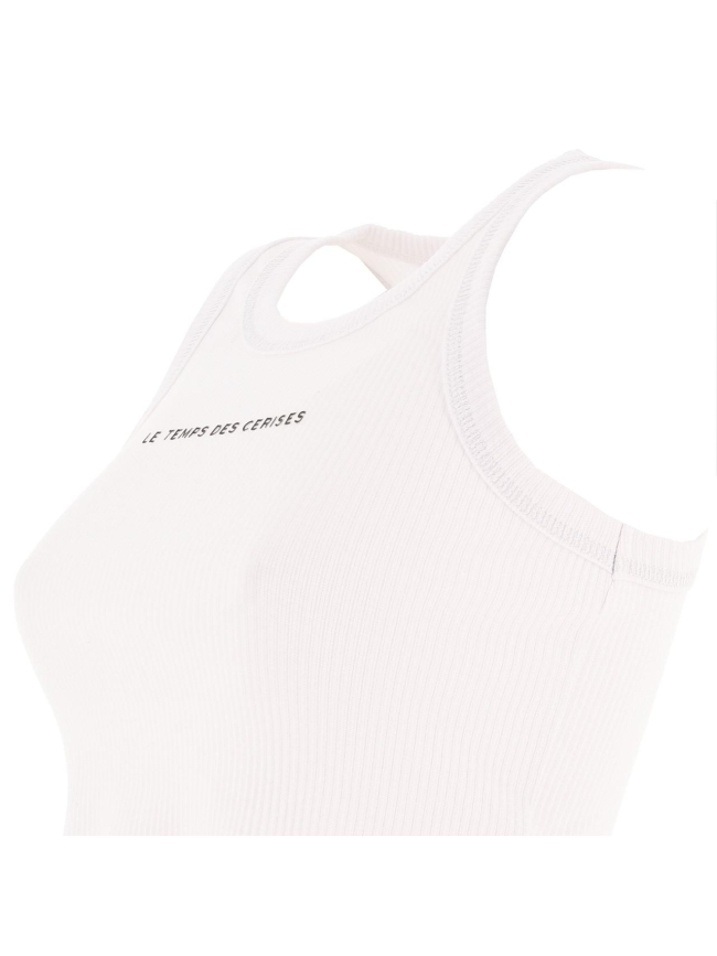 Débardeur crop mur noir fille - Le Temps Des Cerises