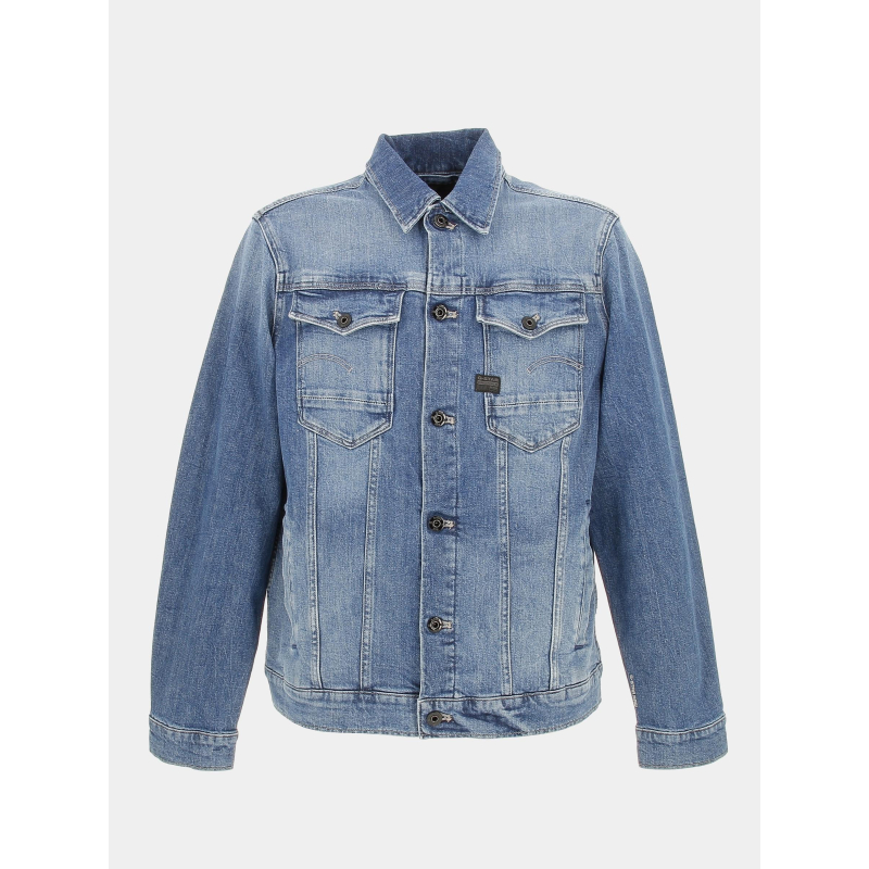 Veste en jean arc 3D bleu homme - G Star