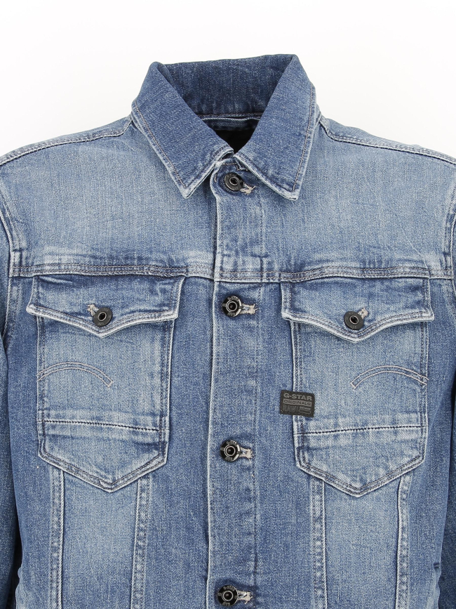 Veste en jean arc 3D bleu homme - G Star