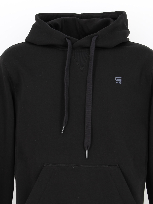 Sweat à capuche premium core noir homme - G Star