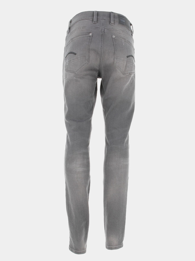 Jean skinny revend usé gris homme - G Star