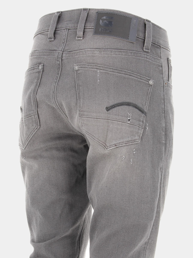 Jean skinny revend usé gris homme - G Star