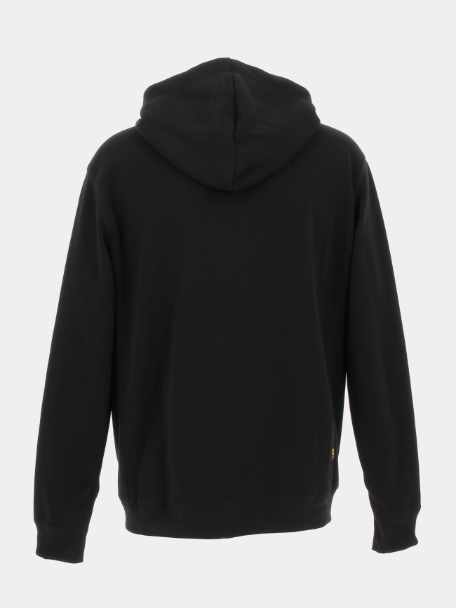 Sweat à capuche zippé premium core noir homme - G Star