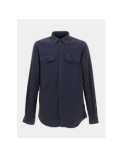 Chemise slim salute bleu marine homme - G Star