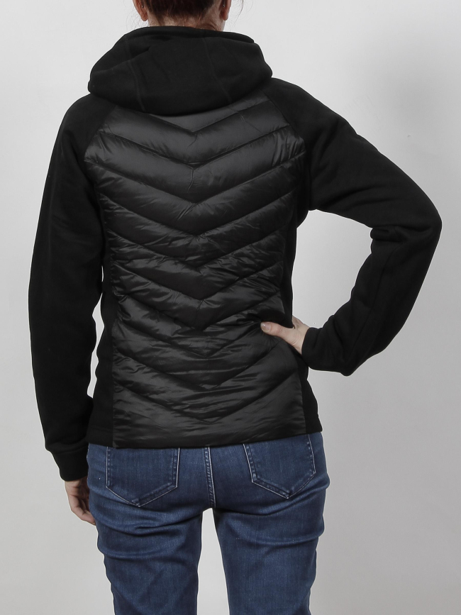 Veste polaire bi-matière albane noir femme - Treeker 9