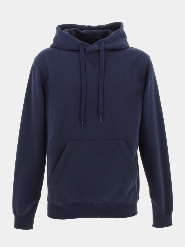 Sweat à capuche premium core bleu marine homme - G Star