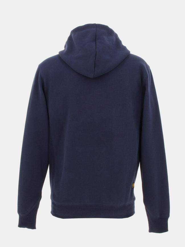 Sweat à capuche premium core bleu marine homme - G Star