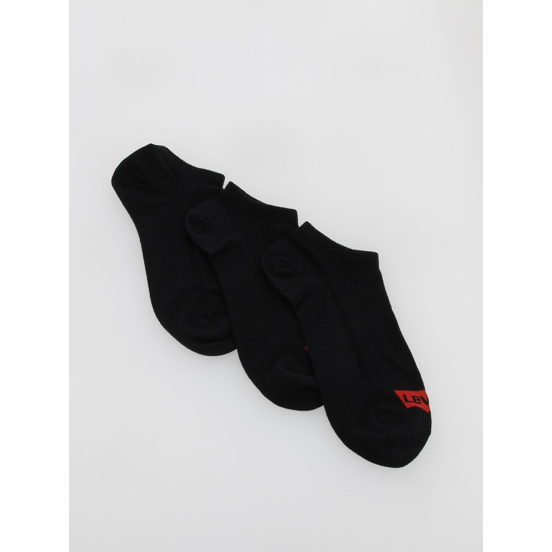 Pack 3 paires socquettes batwing noir homme - Levi's