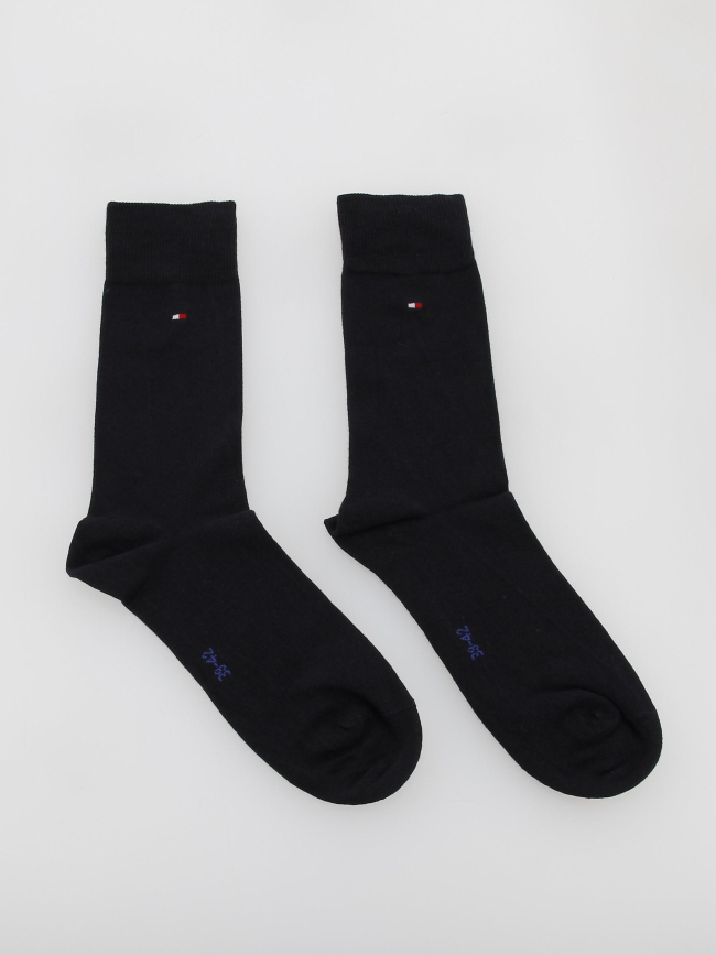 Pack 2 paires chaussettes rayures bleu homme - Tommy Hilfiger