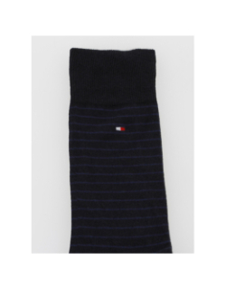 Pack 2 paires chaussettes rayures bleu homme - Tommy Hilfiger