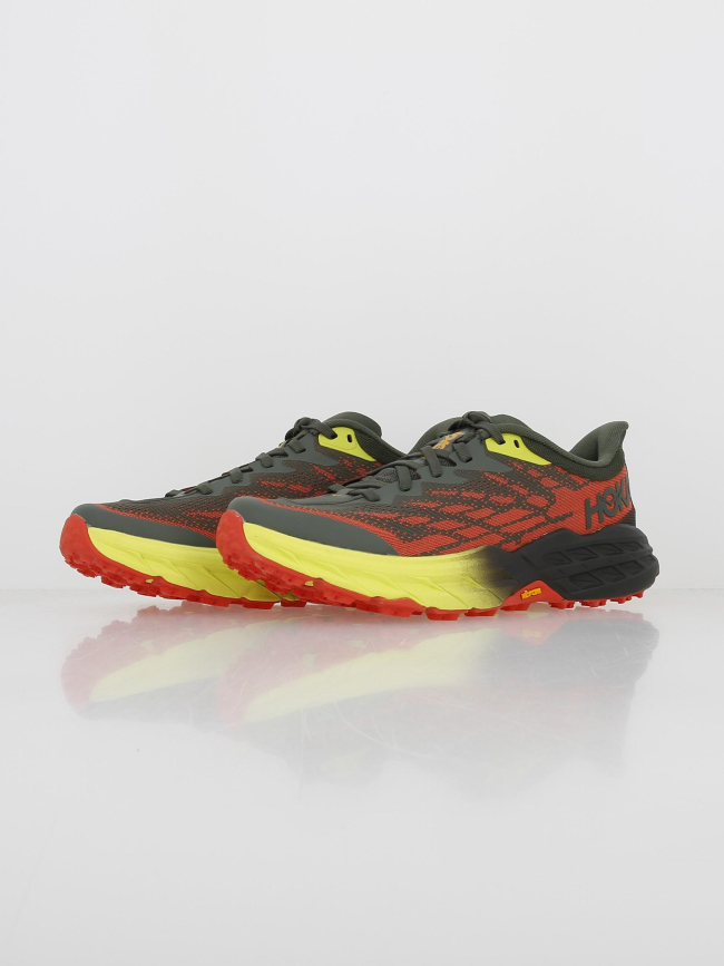 Chaussures de trail speedgoat 5 kaki homme - Hoka