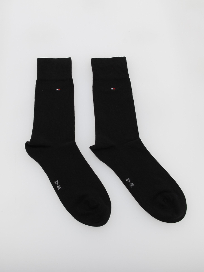 Pack 2 paires chaussettes rayures noir homme - Tommy Hilfiger