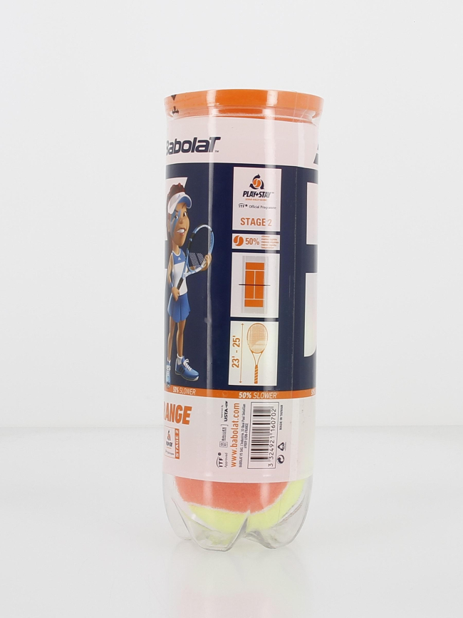 Pack 3 balles mini-tennis orange - Babolat