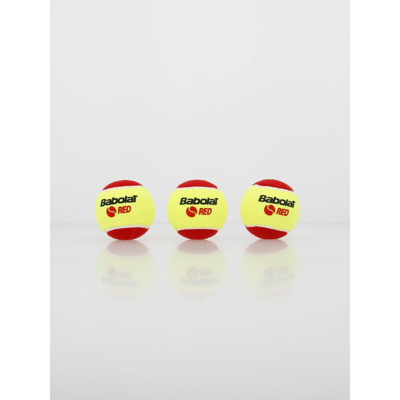 Pack 3 balles mini-tennis rouge - Babolat