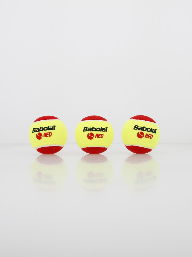 Pack 3 balles mini-tennis rouge - Babolat