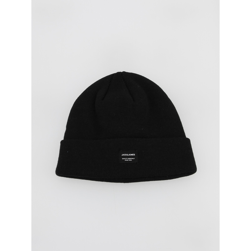 Bonnet uni noir homme - Jack & Jones