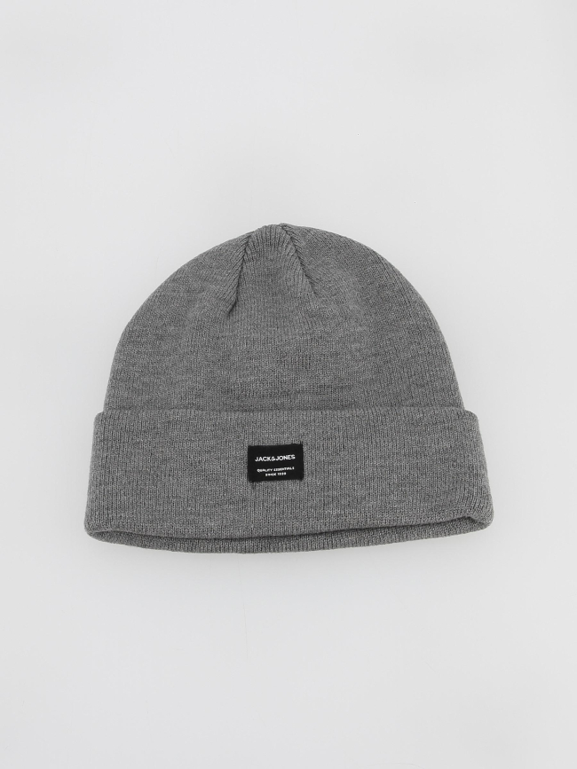 Bonnet uni gris homme - Jack & Jones