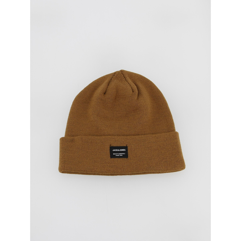 Bonnet uni marron homme - Jack & Jones