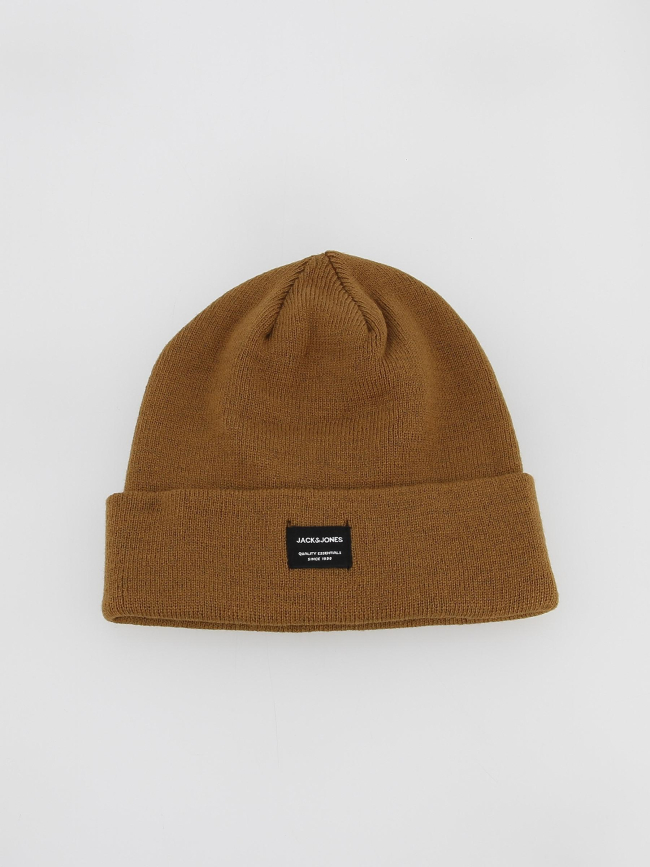 Bonnet uni marron homme - Jack & Jones