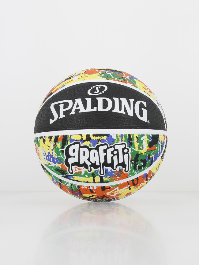 Ballon de basketball graffiti multicolore - Spalding