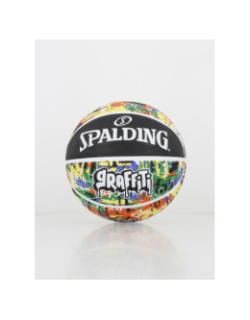 Ballon de basketball graffiti multicolore - Spalding