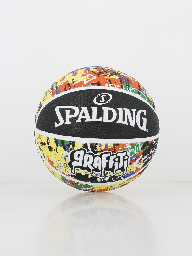 Ballon de basketball graffiti multicolore - Spalding