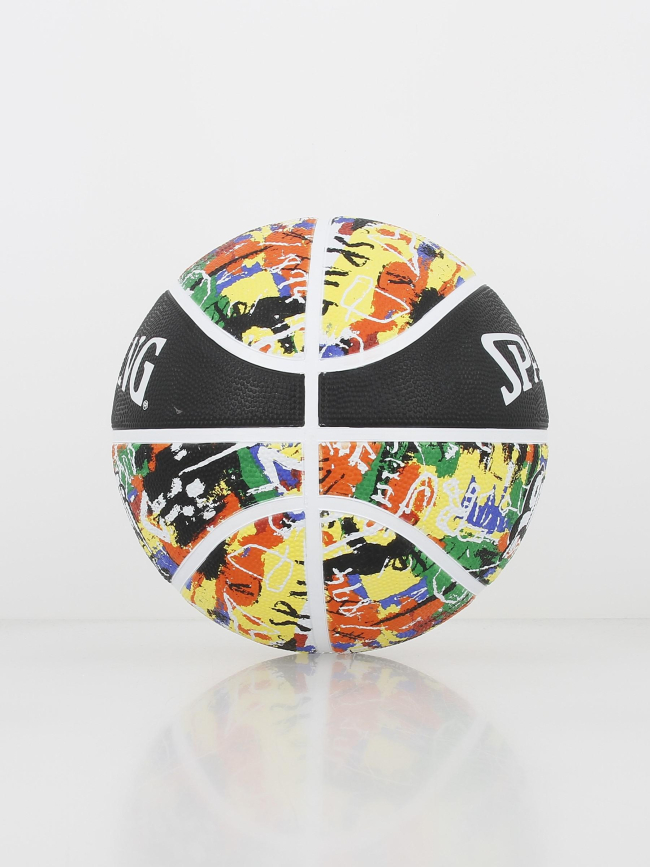 Ballon de basketball graffiti multicolore - Spalding