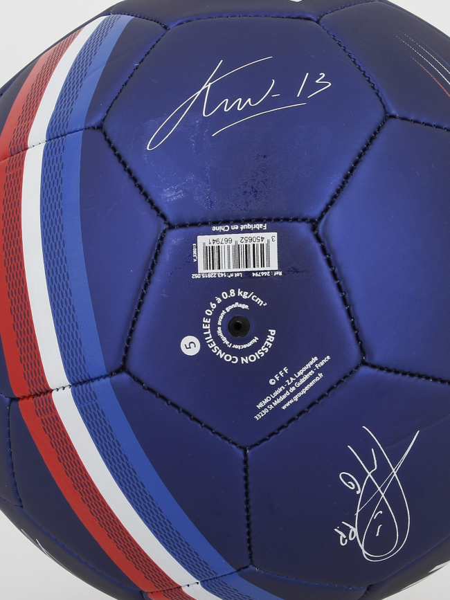 Ballon de football signature france bleu marine - FFF