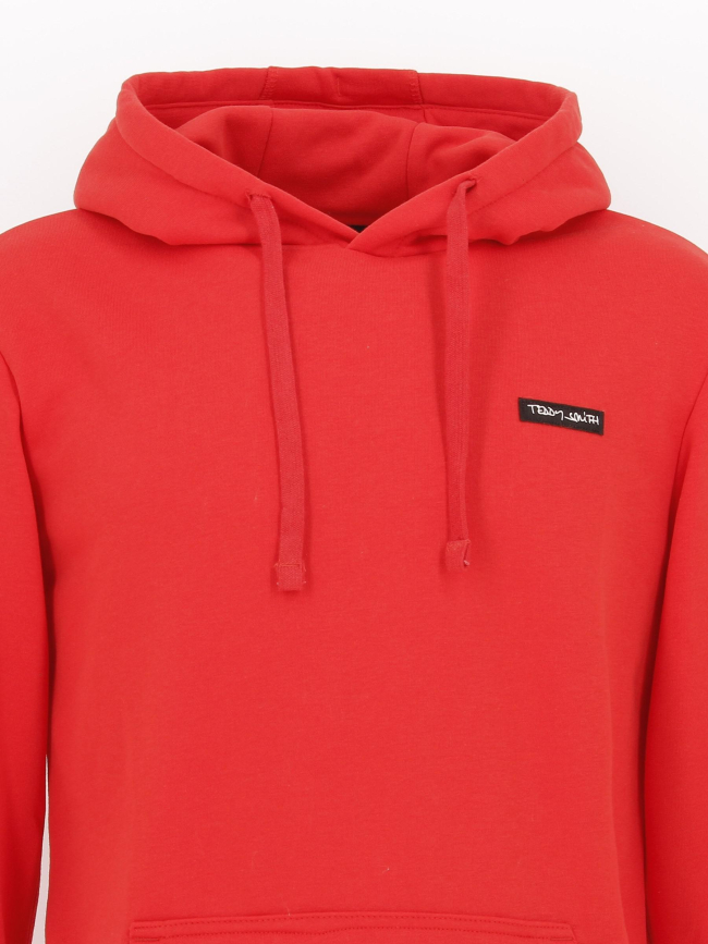 Sweat à capuche nark rouge homme - Teddy Smith