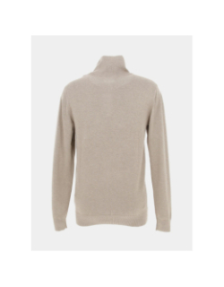 Pull col zippé knitwear beige homme - Petrol Industries