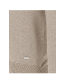 Pull col zippé knitwear beige homme - Petrol Industries