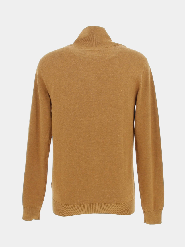 Pull col zippé knitwear marron homme - Petrol Industries