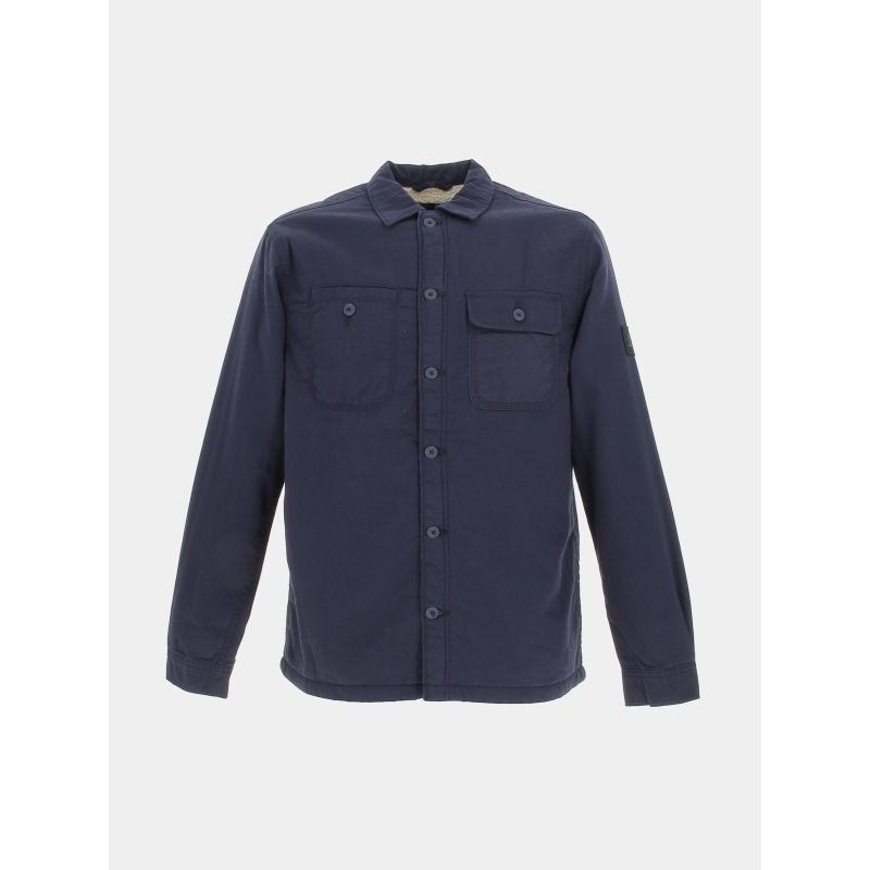 Surchemise doublée teddy bleu marine homme - Jack & Jones