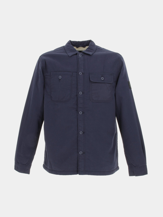 Surchemise doublée teddy bleu marine homme - Jack & Jones