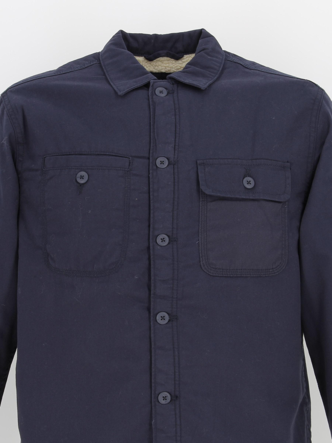 Surchemise doublée teddy bleu marine homme - Jack & Jones