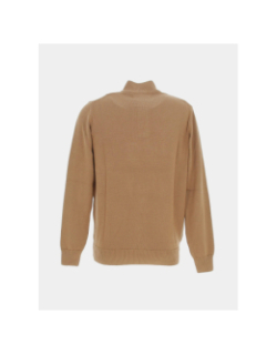 Pull col zippé fidan marron homme - Benson & Cherry