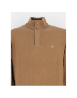 Pull col zippé fidan marron homme - Benson & Cherry