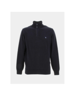 Pull col zippé fidan bleu marine homme - Benson & Cherry