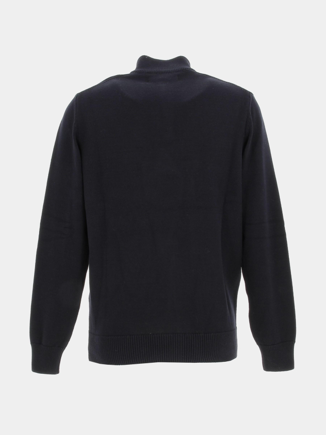 Pull col zippé fidan bleu marine homme - Benson & Cherry