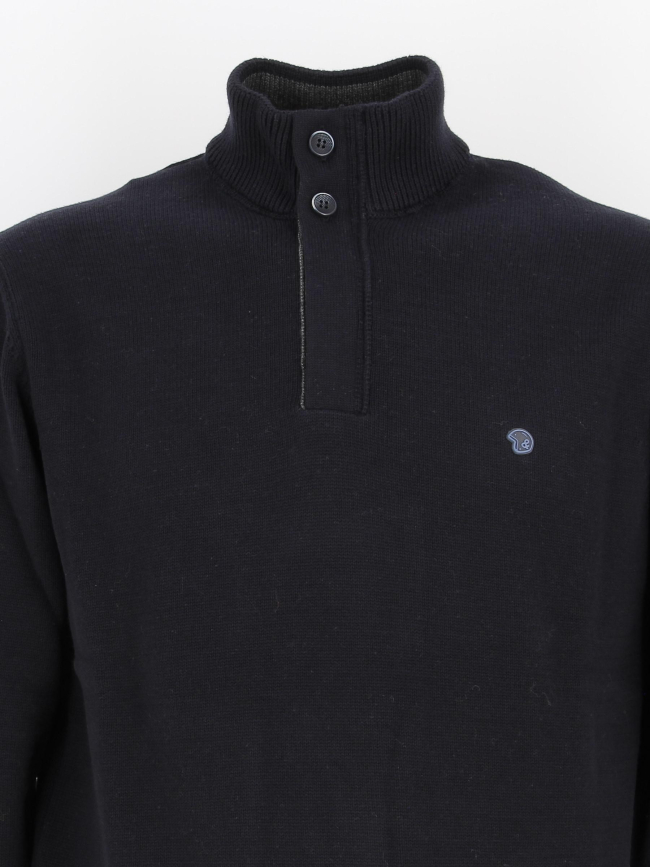 Pull col zippé fidan bleu marine homme - Benson & Cherry