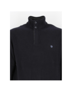 Pull col zippé fidan bleu marine homme - Benson & Cherry